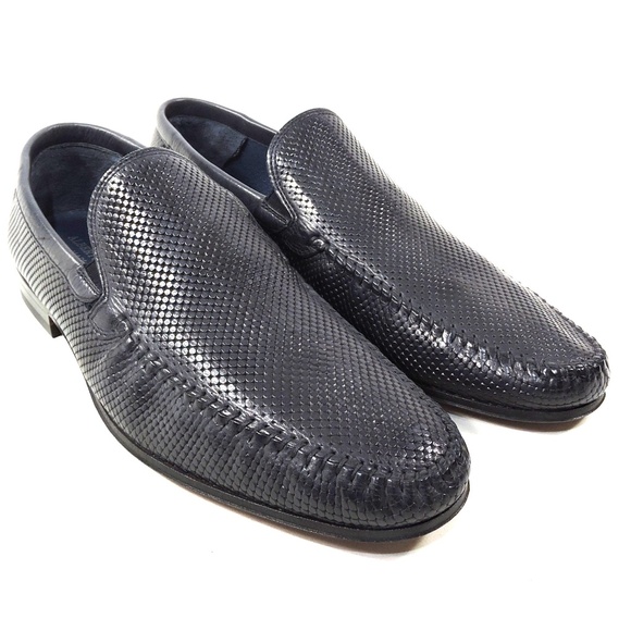 ALBERTO CICCIOLI ?? MEN\'S NAVY BLUE SOFT LEATHER COMFORT LOAFERS main image 6